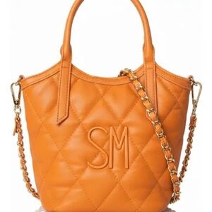 Quilted Orange Tote Bag